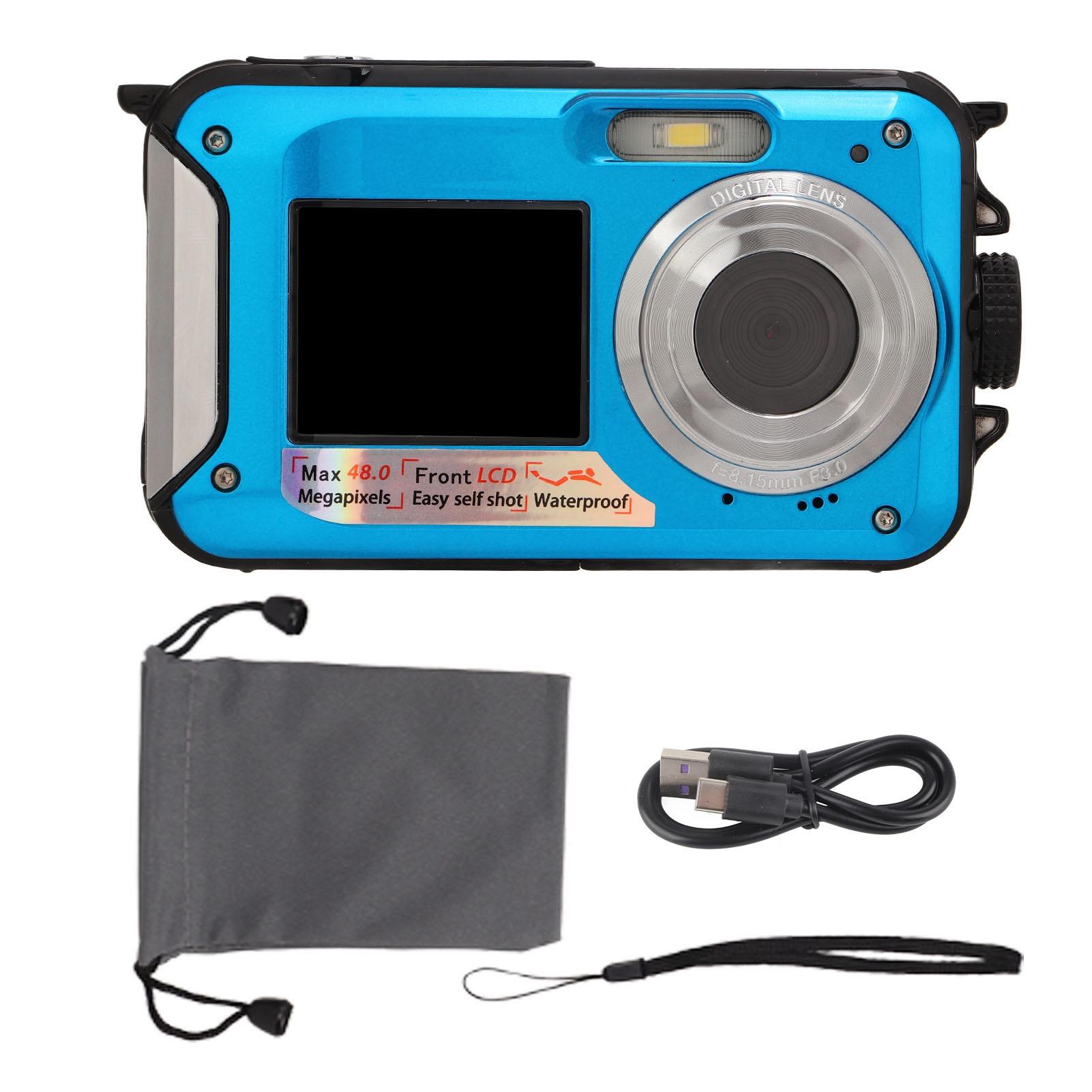 Waterproof Digital Camera 2.7K Video 48MP Image Dual Screens Waterproof Digital Camera 10ft Waterproof for Photograph синій
Waterproof Digital Camera 2.7K Video 48MP Image Dual Screens Waterproof Digital Camera 10ft Waterproof for Photograph синій