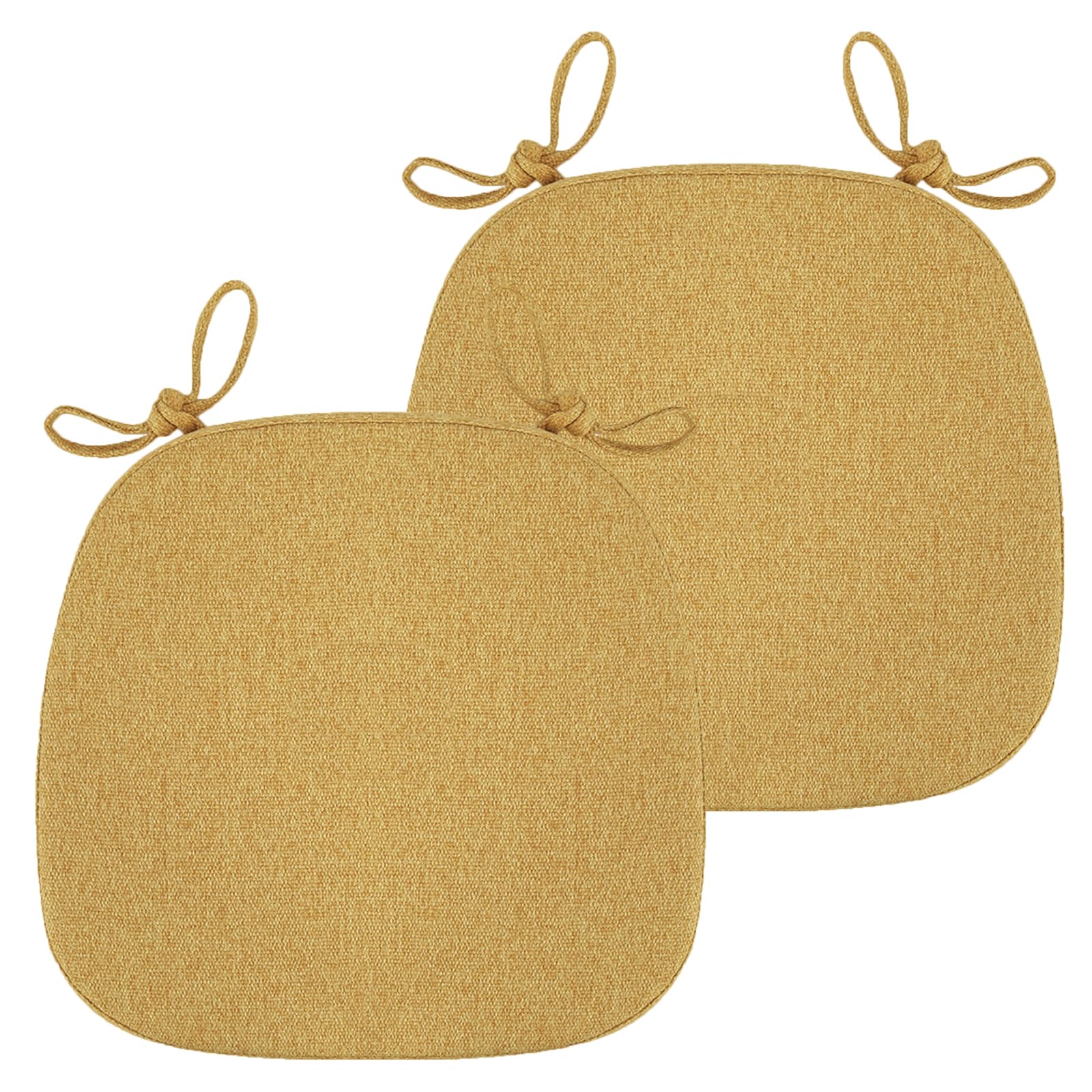 Подушки на стулья из пены с памятью BLISENCHY с завязками, 2 шт., удобные подушки для сиденья для обеденного стула, кухни и столовой со съемными чехлами, которые можно стирать в машине -