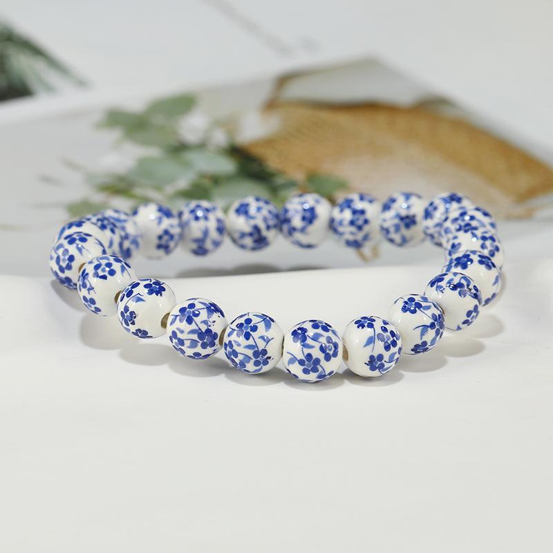 Jingdezhen ceramic beaded flower bracelet simple and elegant medium and high sense simple bracelet women
Jingdezhen ceramic beaded flower bracelet simple and elegant medium and high sense simple bracelet women
