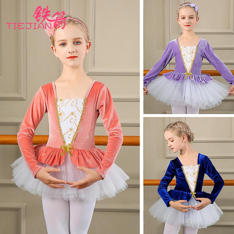 Girls Gold Velvet Long Sleeve Leotard Tutu for Ballet Dance Practice 140 королівський синій колір
Girls Gold Velvet Long Sleeve Leotard Tutu for Ballet Dance Practice 140 королівський синій колір