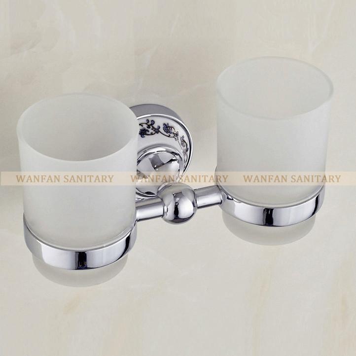 Подстаканники и стаканы, металлический хромированный серебряный держатель для зубных щеток с 2 стеклянными стаканами, настенные керамические аксессуары для ванной комнаты ST-6703
Подстаканники и стаканы, металлический хромированный серебряный держатель для зубных щеток с 2 стеклянными стаканами, настенные керамические аксессуары для ванной комнаты ST-6703