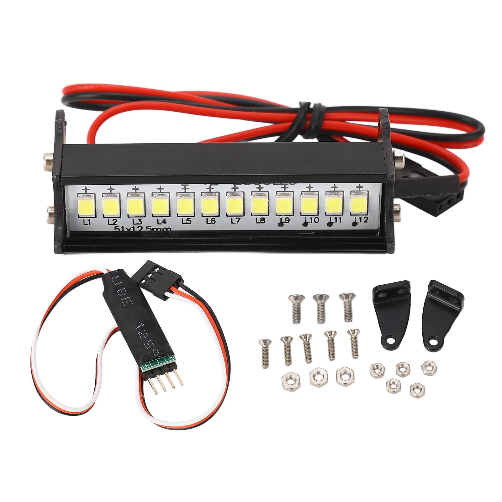 RC Roof Light 3 Stage Remote Control Wire 12 LED RC Roof Lamp for Axial SCX10 90046 for CC01 D90
RC Roof Light 3 Stage Remote Control Wire 12 LED RC Roof Lamp for Axial SCX10 90046 for CC01 D90