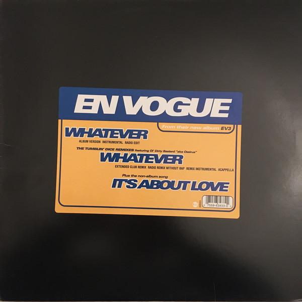 12inch Record EN VOGUE - Whatever 063933 EastWest Record 1997 US Rap & Hip-Hop/R&B Used
12inch Record EN VOGUE - Whatever 063933 EastWest Record 1997 US Rap & Hip-Hop/R&B Used