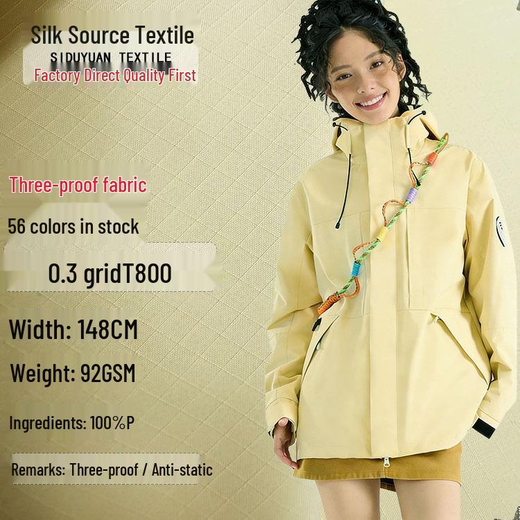 T800 Three-Proof Ski Windbreaker with Stretch Fabric 500m+
T800 Three-Proof Ski Windbreaker with Stretch Fabric 500m+