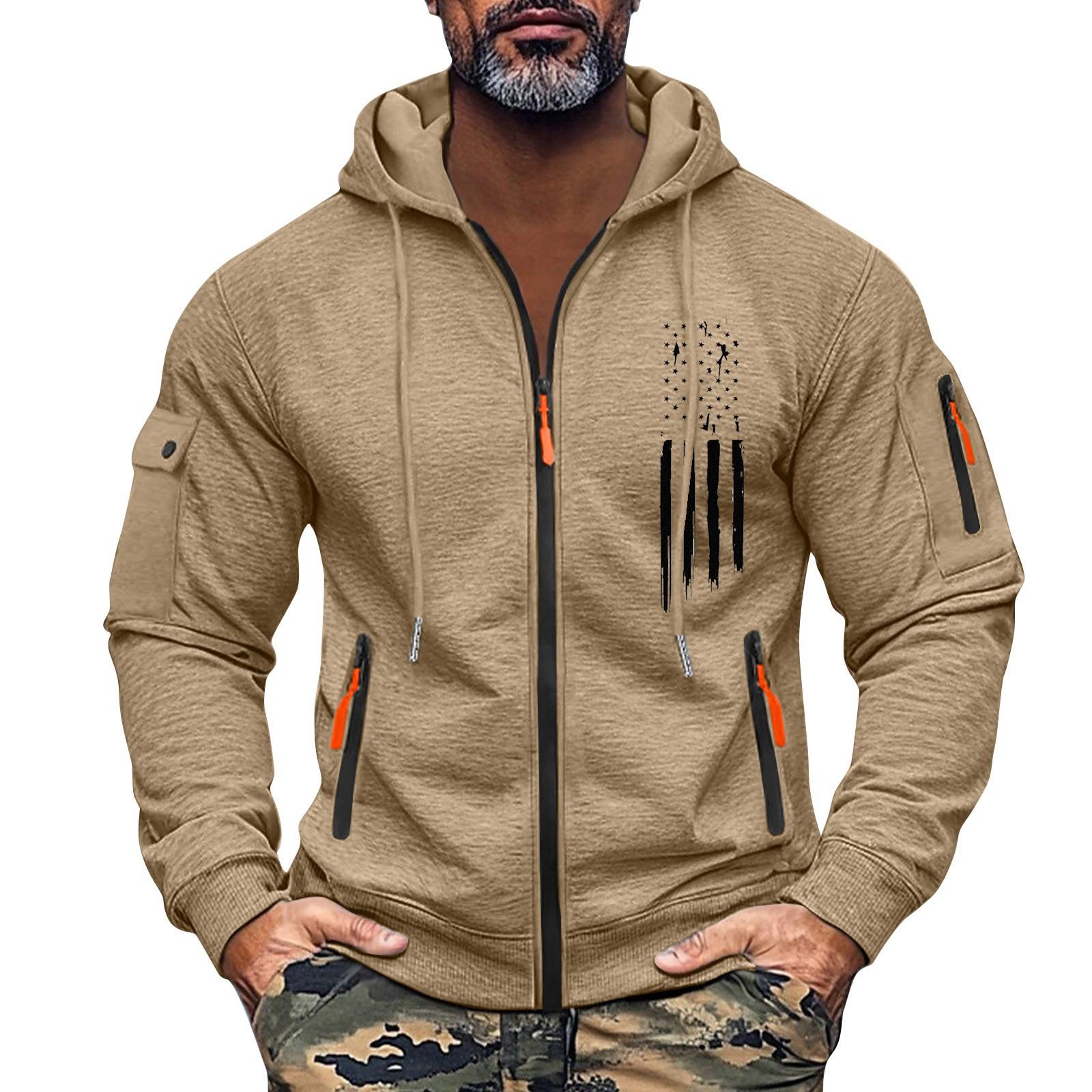 Мужская толстовка с капюшоном на молнии, карманный кардиган, мужская спортивная повседневная толстовка большого размера XXXL верблюд
Мужская толстовка с капюшоном на молнии, карманный кардиган, мужская спортивная повседневная толстовка большого размера XXXL верблюд