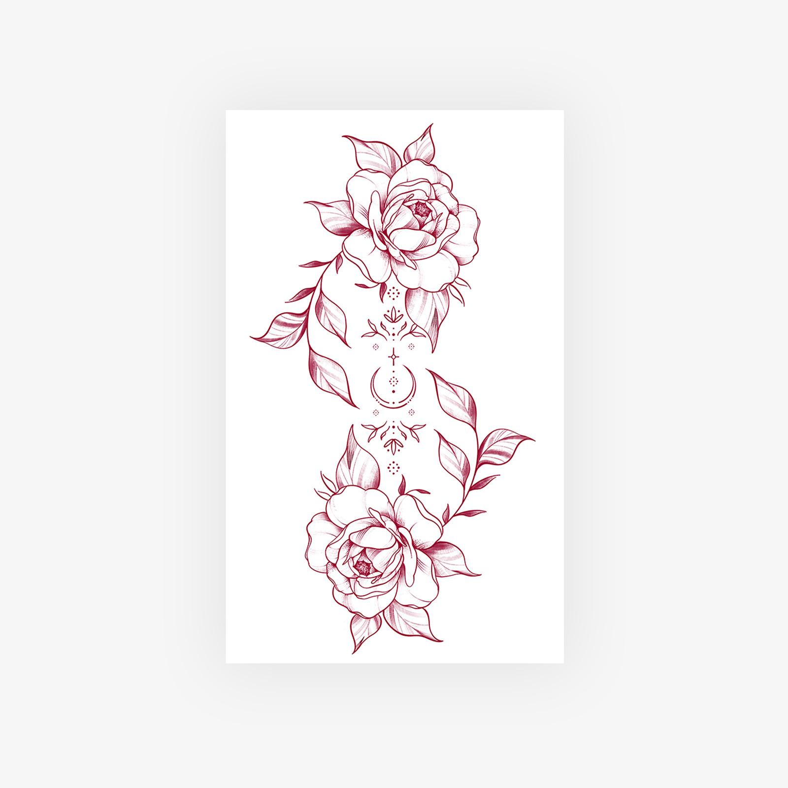 Gentle Wind Twin Rose Tattoo Sticker, High-End Line Design, Waterproof And Wear-Resistant, Personalized Sticker 11*18CM
Gentle Wind Twin Rose Tattoo Sticker, High-End Line Design, Waterproof And Wear-Resistant, Personalized Sticker 11*18CM