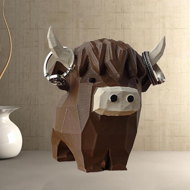 Highland Cow Ring Holder Resin Craft Decorative Figurine Jewelry Storage Organizer Desktop Ornament Type A
Highland Cow Ring Holder Resin Craft Decorative Figurine Jewelry Storage Organizer Desktop Ornament Type A