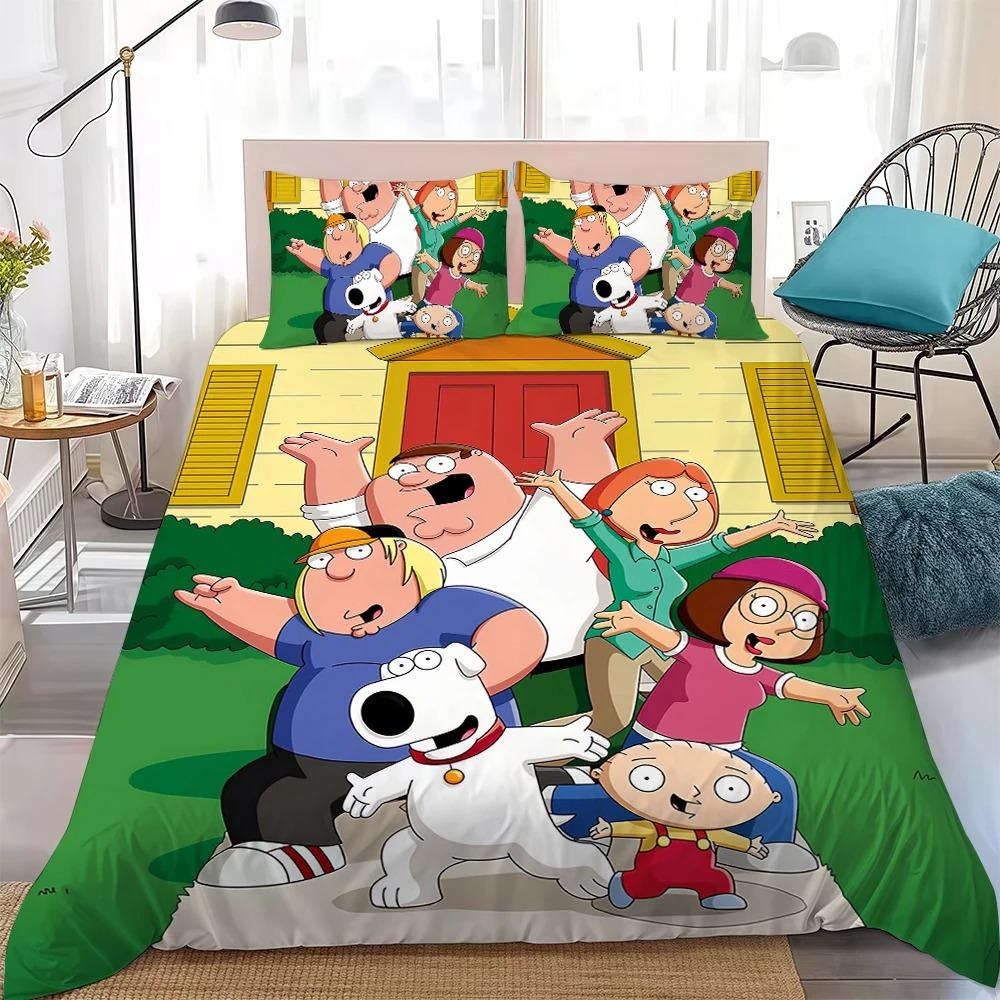 Cartoon F-Family-Guy Funny Bedding Set Soft Comforter Cover With 1/2pcs Pillow Shams For Kids Adults Duvet Cover Microfiber 135x200cm
Cartoon F-Family-Guy Funny Bedding Set Soft Comforter Cover With 1/2pcs Pillow Shams For Kids Adults Duvet Cover Microfiber 135x200cm