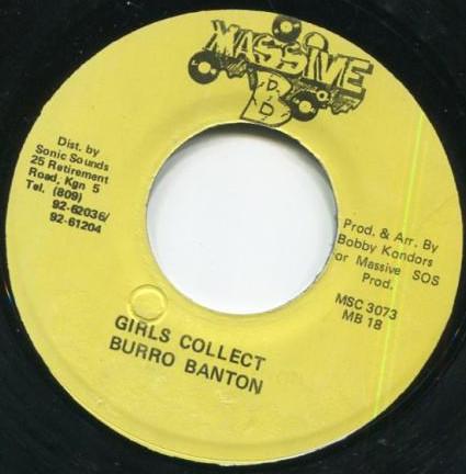 7inch Record BURRO BANTON - Girls Collect MB18 Massive B Jamaica Reggae, Ska & Dub Used
7inch Record BURRO BANTON - Girls Collect MB18 Massive B Jamaica Reggae, Ska & Dub Used