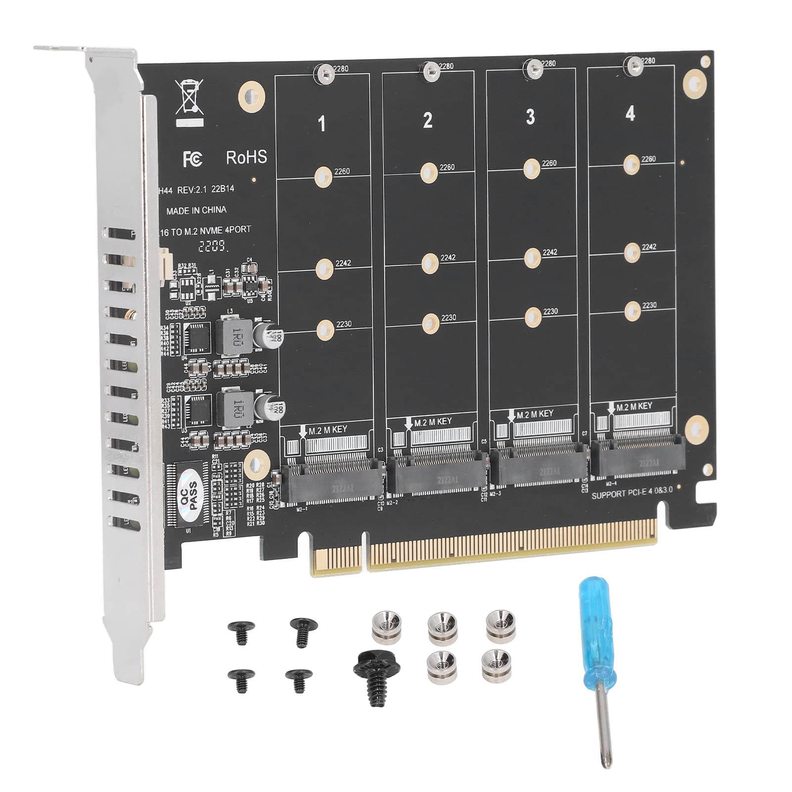 Dual PCIE NVME SSD to PCIE X16 Professional 4 Port High Speed 4x32Gbps Soft Raid Card with Individual LED Indicator for Computer M.2 Adapter, M.2
Dual PCIE NVME SSD to PCIE X16 Professional 4 Port High Speed 4x32Gbps Soft Raid Card with Individual LED Indicator for Computer M.2 Adapter, M.2