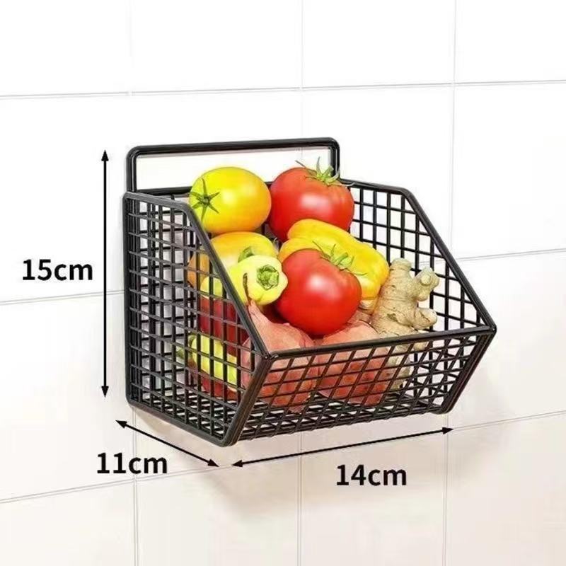 Wall-Mounted Multi-Functional Kitchen & Bathroom Storage Basket for Scallions, Ginger, Garlic, and More
Wall-Mounted Multi-Functional Kitchen & Bathroom Storage Basket for Scallions, Ginger, Garlic, and More