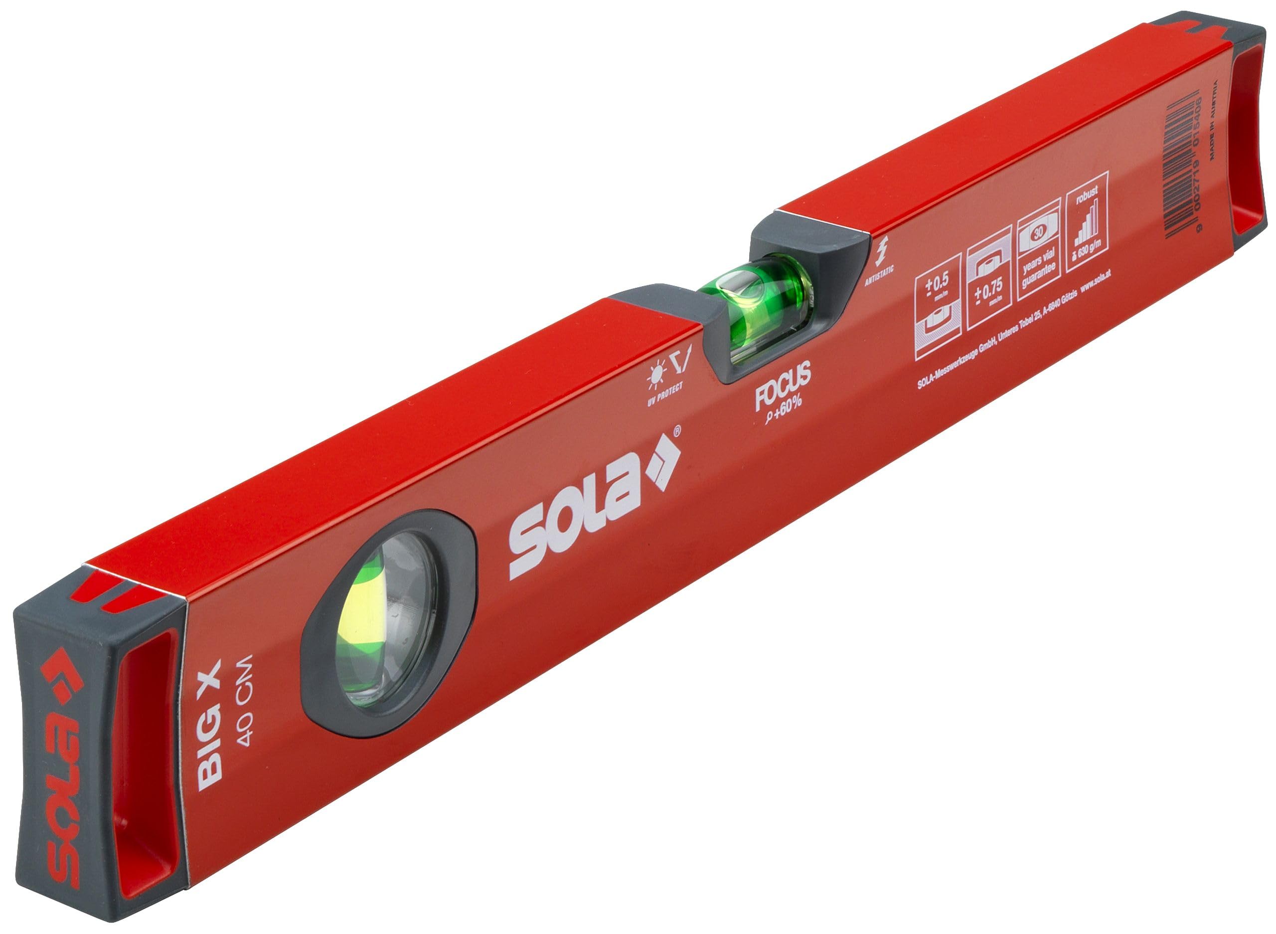 Sola BIG X 40 40cm Box Size Spirit Level Red -
Sola BIG X 40 40cm Box Size Spirit Level Red -
