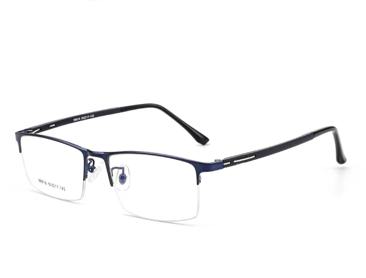 Semi-Rimless Business Thin Metal Eyeglasses Clear Lenses and Anti-UV Coating Men Rectangular Nearsighted Prescription 0 -0.5 -0.75 Up To -6 Myopia-3.50
Semi-Rimless Business Thin Metal Eyeglasses Clear Lenses and Anti-UV Coating Men Rectangular Nearsighted Prescription 0 -0.5 -0.75 Up To -6 Myopia-3.50