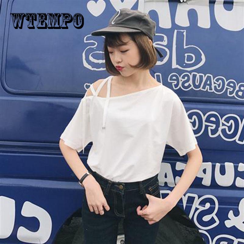WTEMPO Summer Short Sleeves T-Shirts Women Causal Loose Sexy Trim Cold Shoulder Straps
WTEMPO Summer Short Sleeves T-Shirts Women Causal Loose Sexy Trim Cold Shoulder Straps