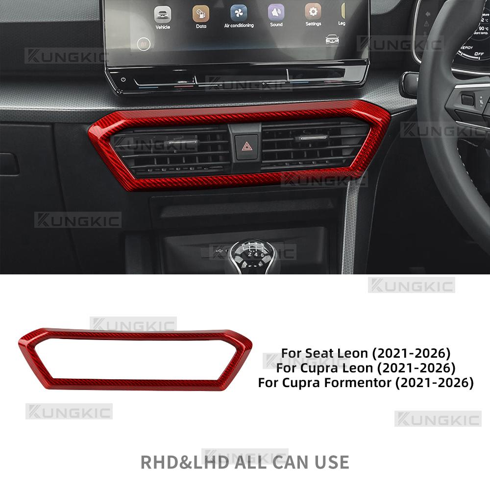 Real Dry Carbon Fiber Trim For Cupra Formentor/Cupra Leon/Seat Leon 2021 2022 2023 2024 2025 2026 Car Center Console Air Outlet
Real Dry Carbon Fiber Trim For Cupra Formentor/Cupra Leon/Seat Leon 2021 2022 2023 2024 2025 2026 Car Center Console Air Outlet