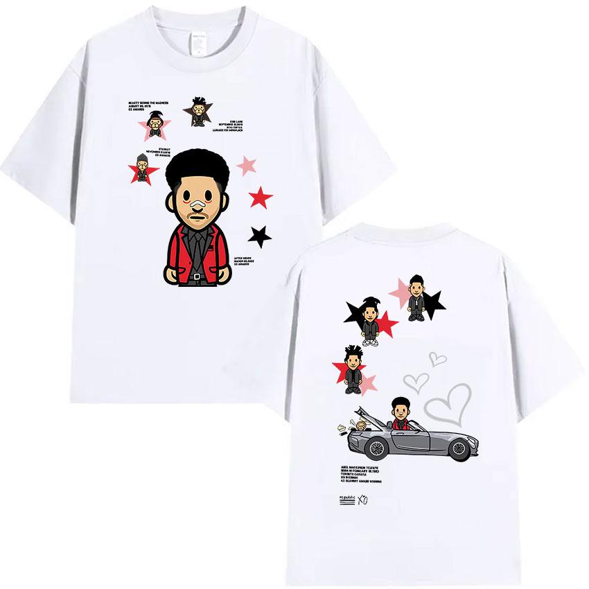 Rapper THE WEEKND Tour Album Merch T Shirts Men Women Vintage High Quality Fashion Tshirts Casual Cotton Short Sleeve Tshirt S
Rapper THE WEEKND Tour Album Merch T Shirts Men Women Vintage High Quality Fashion Tshirts Casual Cotton Short Sleeve Tshirt S
