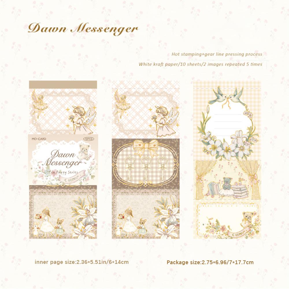 White kraft paper hot stamping non stick memo pad, tea party series, retro fairy tale material student notebook, memo темного кольору хакі
White kraft paper hot stamping non stick memo pad, tea party series, retro fairy tale material student notebook, memo темного кольору хакі