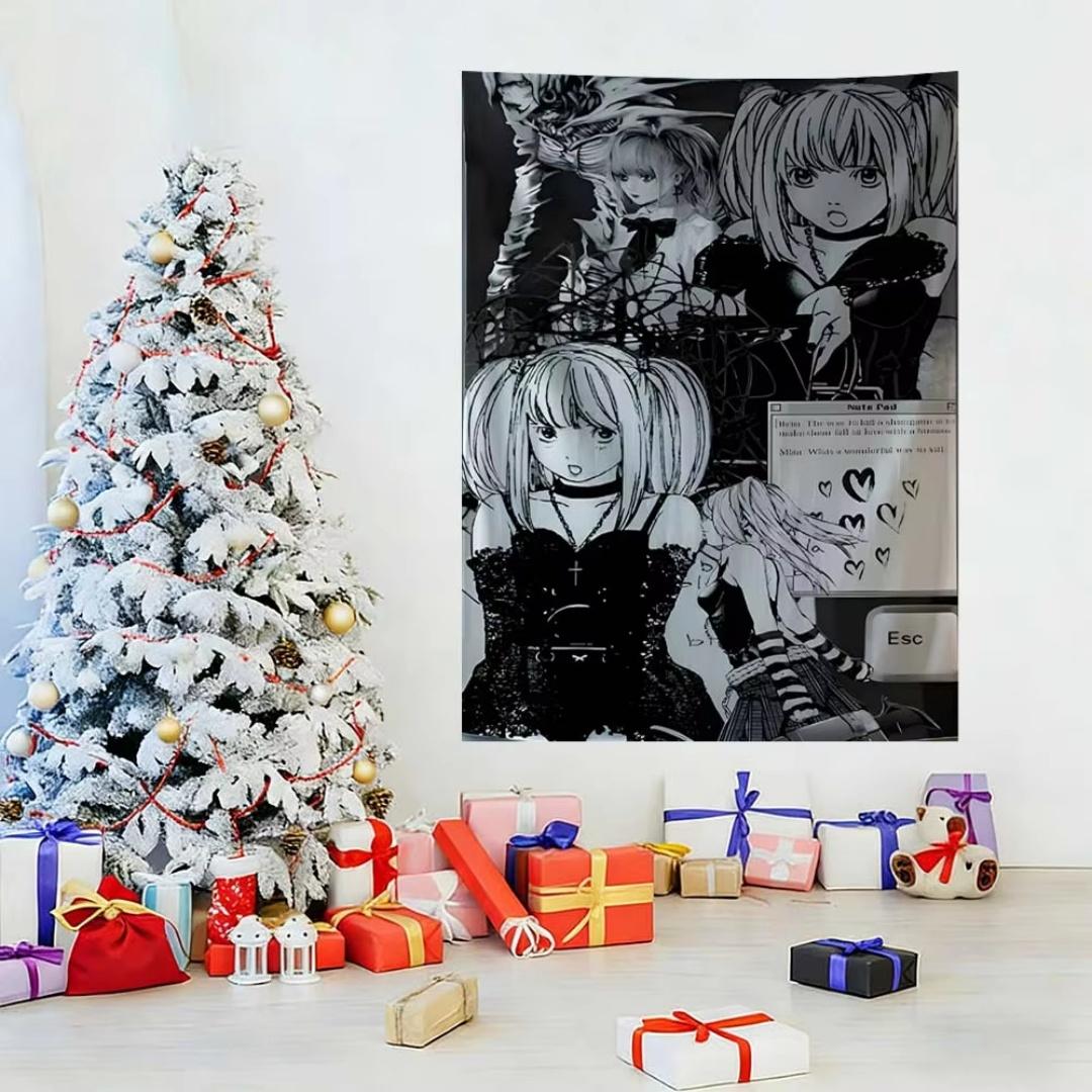 Death Note Tapestry Neon Anime Style Flat Print Wall Hanging Wall Art Decor for Bedroom Game Live Room Living Room Anime Room 74x94cm(29x37in)
Death Note Tapestry Neon Anime Style Flat Print Wall Hanging Wall Art Decor for Bedroom Game Live Room Living Room Anime Room 74x94cm(29x37in)