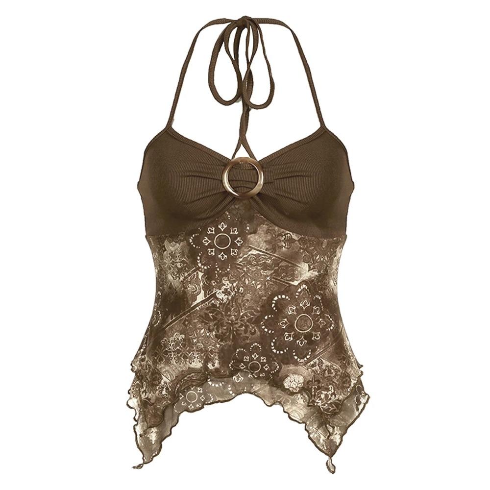 Ретро Лесной Зеленый Винтажный Принт Бохо Y2K Майка Без Спины Халтер Завязка Асимметричные Топы Женская Одежда для Отпуска M коричневый
Ретро Лесной Зеленый Винтажный Принт Бохо Y2K Майка Без Спины Халтер Завязка Асимметричные Топы Женская Одежда для Отпуска M коричневый