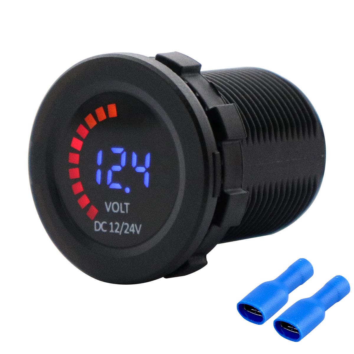 LED Digital Display Car Voltmeter 12V 24V Voltage Meter for Car Camper Boat Motorhome Caravan Battery Voltage Display Motorcycle Socket 3.66*4.96cm чорний
LED Digital Display Car Voltmeter 12V 24V Voltage Meter for Car Camper Boat Motorhome Caravan Battery Voltage Display Motorcycle Socket 3.66*4.96cm чорний
