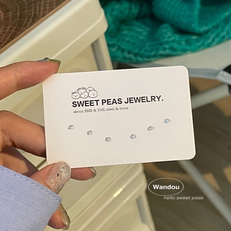 Easiest for Match Sterling Silver Mini Removal-Free before Sleep Daily Ear Studs Small Diamond 3 pairs of plain silver
Easiest for Match Sterling Silver Mini Removal-Free before Sleep Daily Ear Studs Small Diamond 3 pairs of plain silver