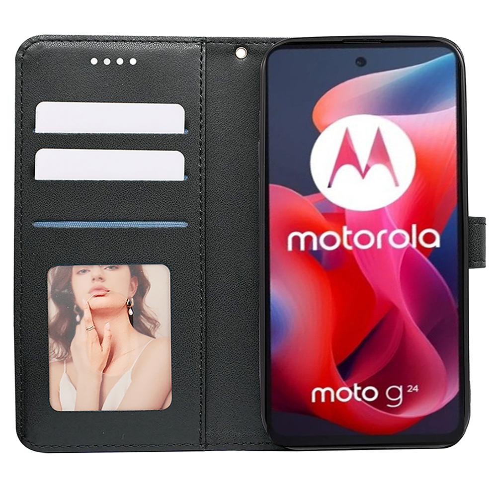 For Motorola Moto E14 4G/G04 4G/G04s 4G/G24 4G Case Leather Wallet Phone Cover with Magnetic Clasp Black
For Motorola Moto E14 4G/G04 4G/G04s 4G/G24 4G Case Leather Wallet Phone Cover with Magnetic Clasp Black