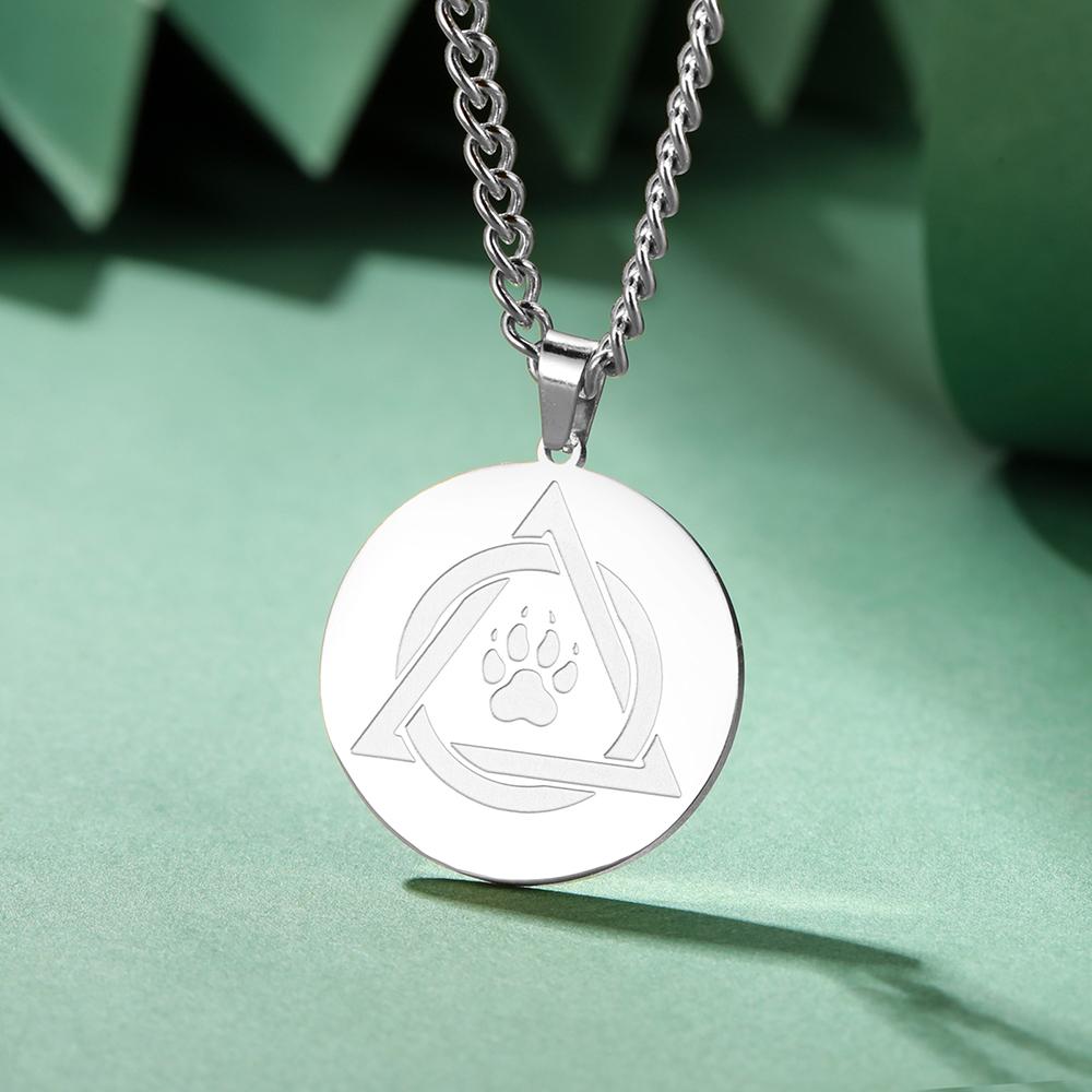 Therian Symbol Necklace Norse Wolf Claw Stainless Steel Jewelry for Men Vintage Animal and Nature Pendant
Therian Symbol Necklace Norse Wolf Claw Stainless Steel Jewelry for Men Vintage Animal and Nature Pendant