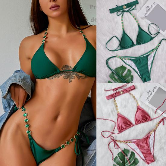 2 шт./компл. разделенное бикини сплошной цвет со стразами чистый цвет винтажный регулируемый купальник для плавания S зелёный
2 шт./компл. разделенное бикини сплошной цвет со стразами чистый цвет винтажный регулируемый купальник для плавания S зелёный