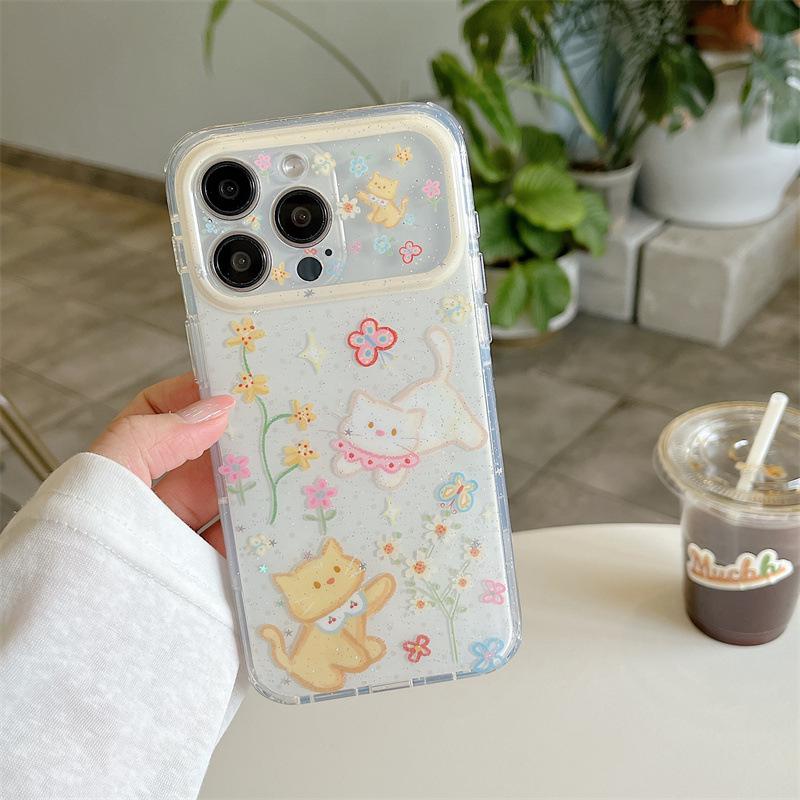 Fine Glitter Cartoon Cat Flower Phone Case for iPhone 17/16 Pro Max/15/14 iPhone 14
Fine Glitter Cartoon Cat Flower Phone Case for iPhone 17/16 Pro Max/15/14 iPhone 14