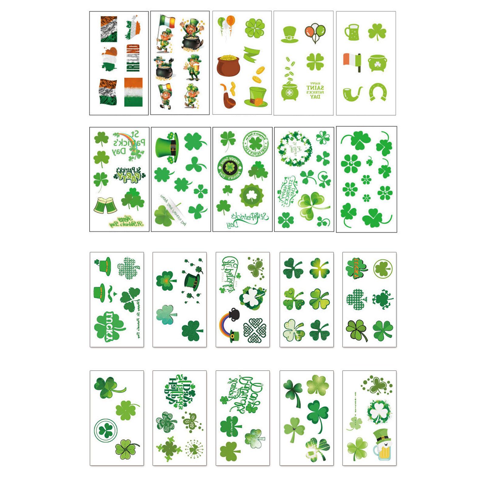 ST. День Патрика Татуировка Трилистник Татуировки День Святого Патрика Временные татуировки Наклейки для лица Клевер Татуировка
ST. День Патрика Татуировка Трилистник Татуировки День Святого Патрика Временные татуировки Наклейки для лица Клевер Татуировка