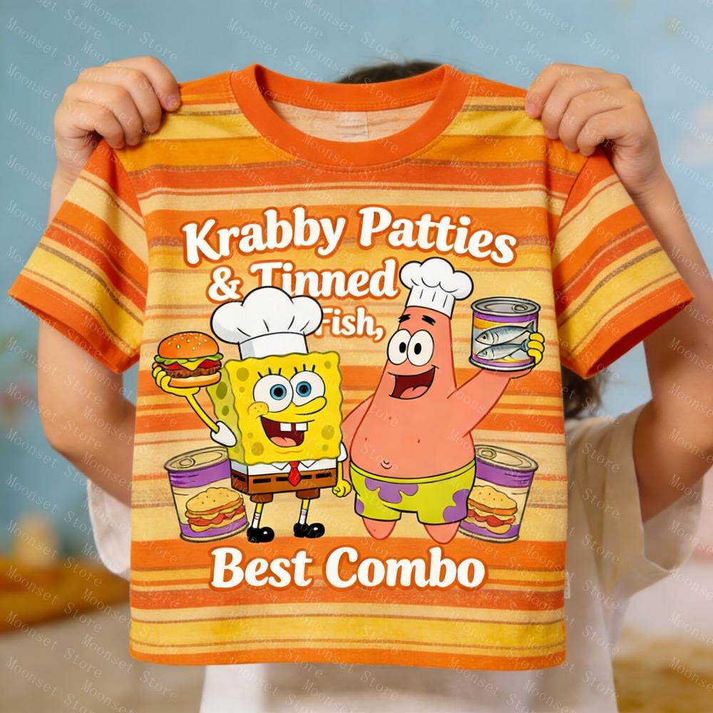 SpongeBob SquarePants Patrick Star Kids T-Shirt Cartoon Striped Short Sleeve Tees Tops for Boys Girls Casual Summer Clothing 110
SpongeBob SquarePants Patrick Star Kids T-Shirt Cartoon Striped Short Sleeve Tees Tops for Boys Girls Casual Summer Clothing 110