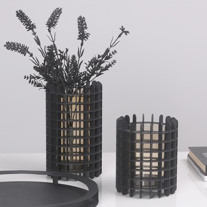 Glass Vase Metal Rack Gridded Cylinder Vase Metal Floral Arrangement Accessories Terrarium Home Decoration Accessories
Glass Vase Metal Rack Gridded Cylinder Vase Metal Floral Arrangement Accessories Terrarium Home Decoration Accessories
