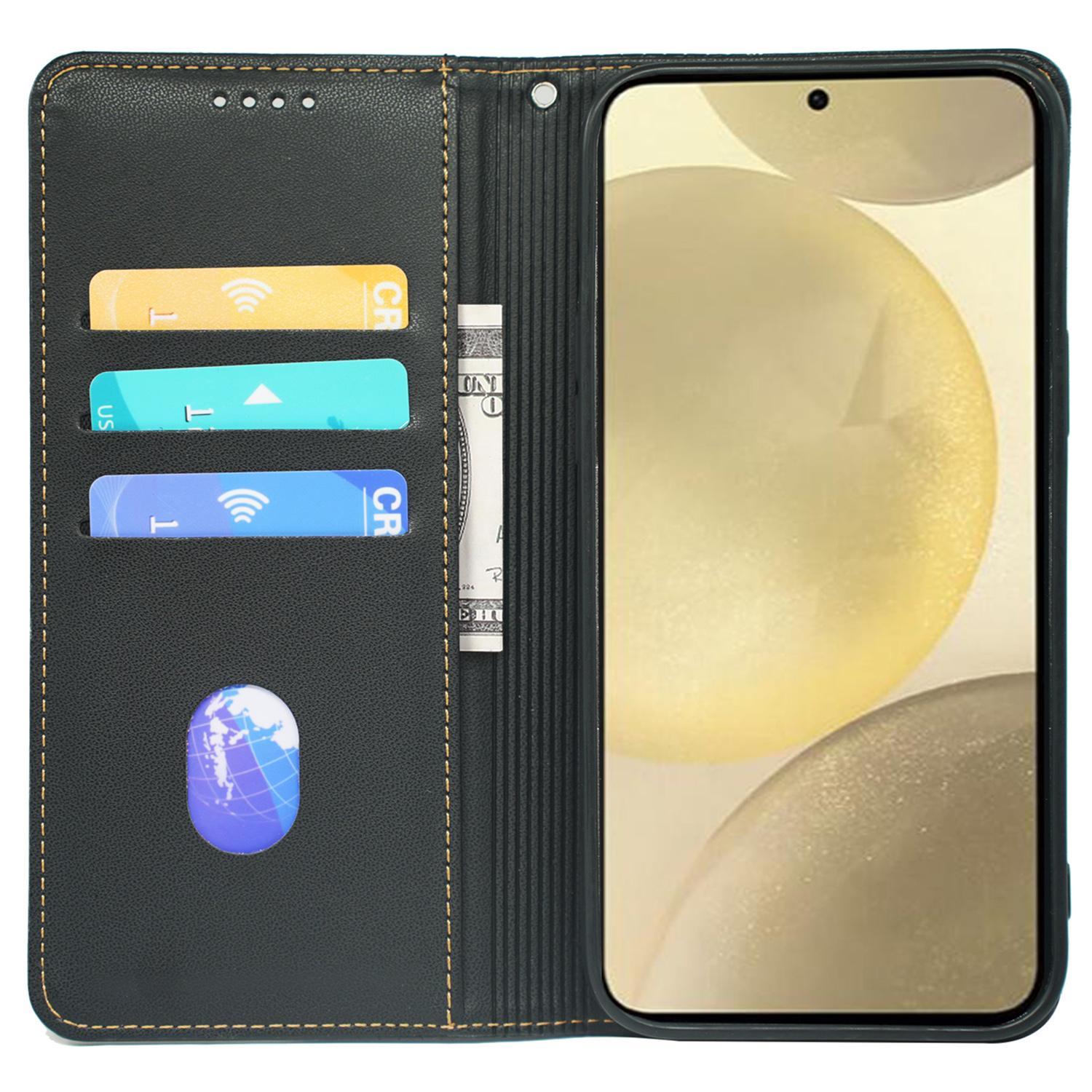 For Samsung Galaxy S24+ Case Leather Wallet Phone Cover Four-Leaf Clover Imprint Black
For Samsung Galaxy S24+ Case Leather Wallet Phone Cover Four-Leaf Clover Imprint Black