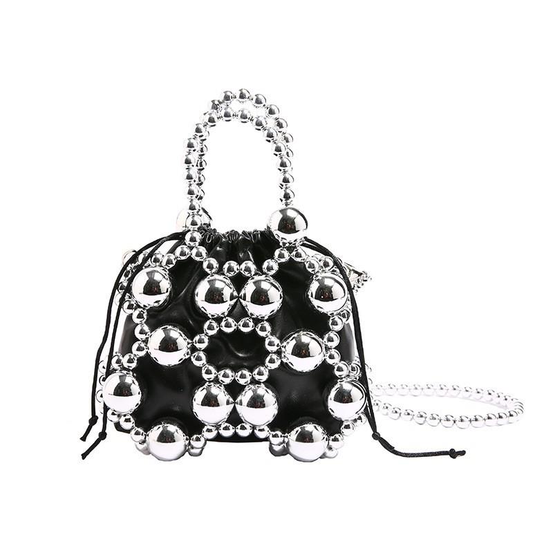 Woven Iron Small Bag Female Ins Style Personalized Beaded Cross-body Lipstick Change Purse срібний
Woven Iron Small Bag Female Ins Style Personalized Beaded Cross-body Lipstick Change Purse срібний