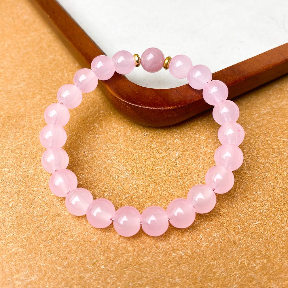 Браслет з натурального рожевого кварцу та полуничного кварцу - Модний жіночий рожевий свіжий стиль Natural Stone
Браслет з натурального рожевого кварцу та полуничного кварцу - Модний жіночий рожевий свіжий стиль Natural Stone