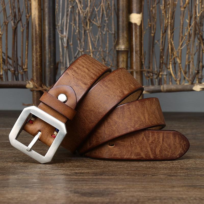 3.8CM Thick Genuine Leather Belt for Men High Quality Stainless Steel Pin Buckle Jeans Belt 125cm хакі
3.8CM Thick Genuine Leather Belt for Men High Quality Stainless Steel Pin Buckle Jeans Belt 125cm хакі