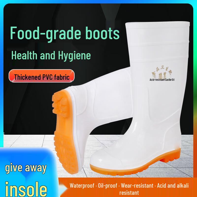 White Anti-Slip Mid-Calf Work Rain Boots
White Anti-Slip Mid-Calf Work Rain Boots