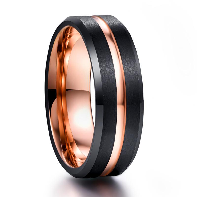 8MM Wide Black & Rose Gold Tungsten Ring with Matte Finish & Grooved Beveled Design, US Size Available. Size 10 чёрный/розового золота
8MM Wide Black & Rose Gold Tungsten Ring with Matte Finish & Grooved Beveled Design, US Size Available. Size 10 чёрный/розового золота