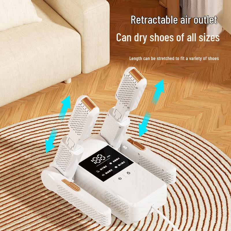 Складная сушилка для обуви с умным таймером - Стерилизация и дезодорация фиолетовым светом для быстрой сушки Two-foot Shoe Dryer
Складная сушилка для обуви с умным таймером - Стерилизация и дезодорация фиолетовым светом для быстрой сушки Two-foot Shoe Dryer