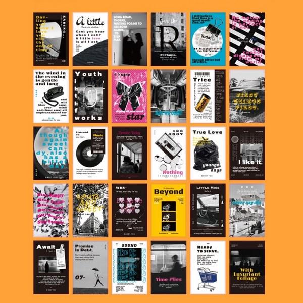 Набор мини-постеров Daily Snug Black Retro Vintage Postcard из 30 штук
Набор мини-постеров Daily Snug Black Retro Vintage Postcard из 30 штук