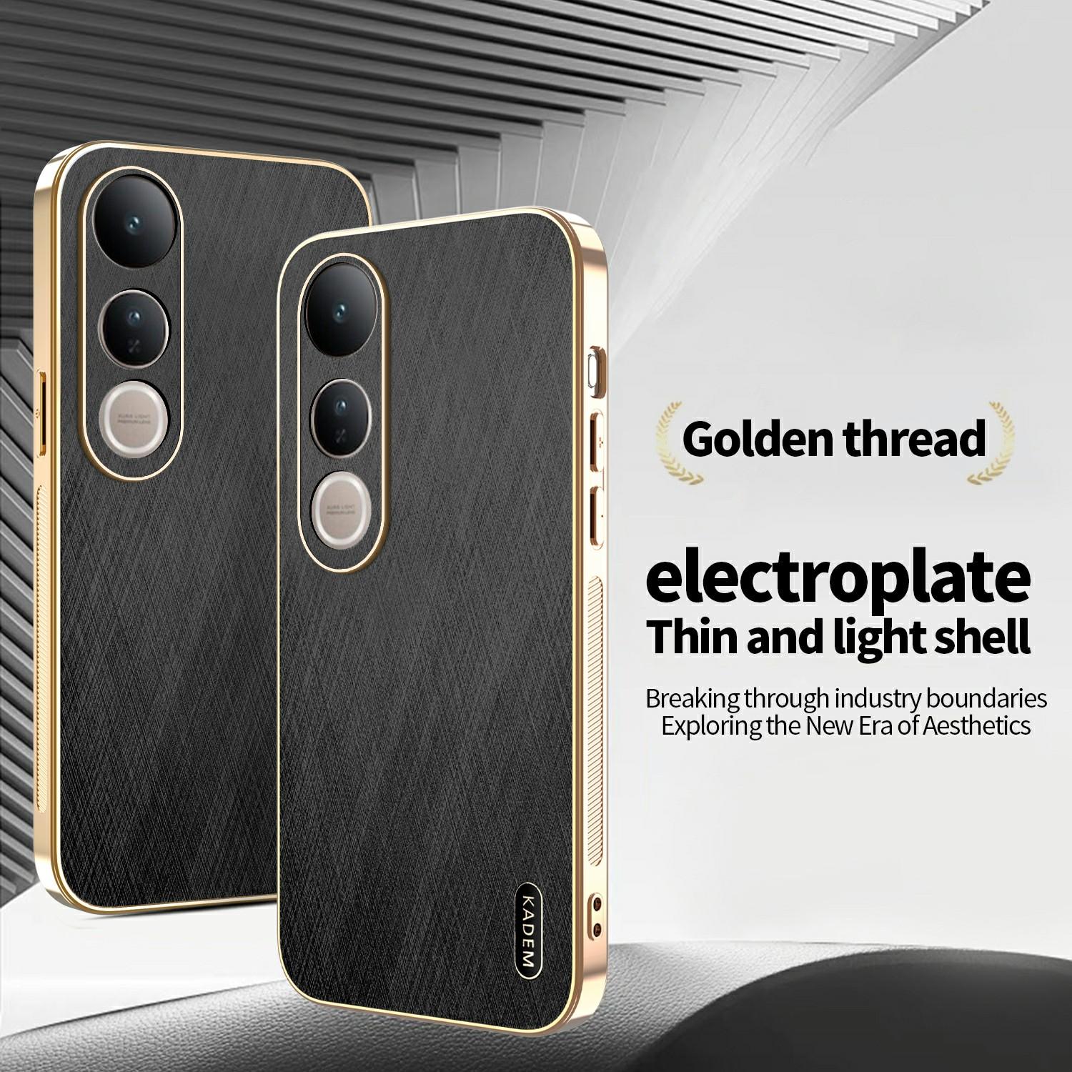 KADEM For vivo V50 Lite 4G/5G Case Electroplating Silk Texture PU+TPU Phone Back Cover Green
KADEM For vivo V50 Lite 4G/5G Case Electroplating Silk Texture PU+TPU Phone Back Cover Green