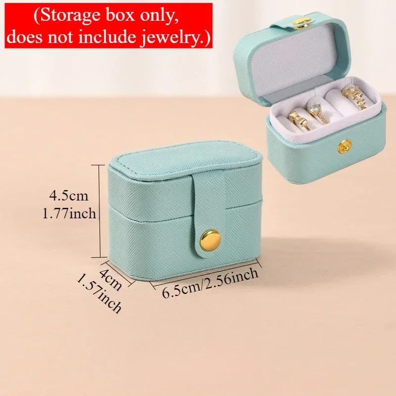 1PC Mini Portable Small Jewelry Storage Bag Travel Simple Leather Ring Necklace Earrings Storage Box Organizer Display Gift Box
1PC Mini Portable Small Jewelry Storage Bag Travel Simple Leather Ring Necklace Earrings Storage Box Organizer Display Gift Box