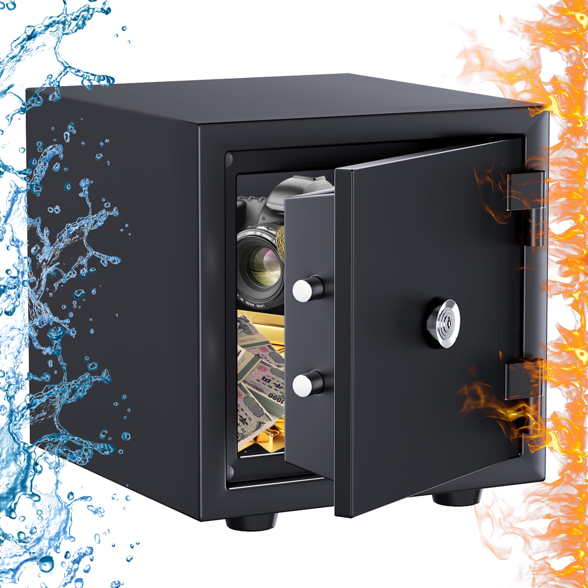 Fireproof Safe UL Standard 1 Hour Fireproof Waterproof Large Weight 20KG Safe for Home Use Unlocked with Key Home Safe A4 Jewelry Valuables Storage чёрный
Fireproof Safe UL Standard 1 Hour Fireproof Waterproof Large Weight 20KG Safe for Home Use Unlocked with Key Home Safe A4 Jewelry Valuables Storage чёрный