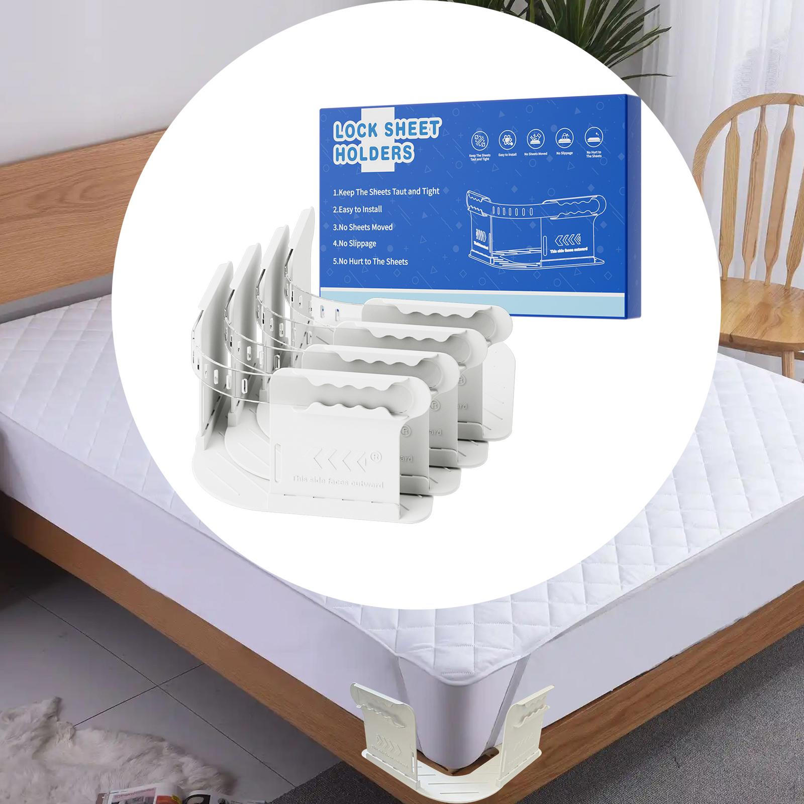 4 Pieces Bed Sheet Holder Clips Mattress Fasteners Universal Tightener Simple Heavy Duty
4 Pieces Bed Sheet Holder Clips Mattress Fasteners Universal Tightener Simple Heavy Duty