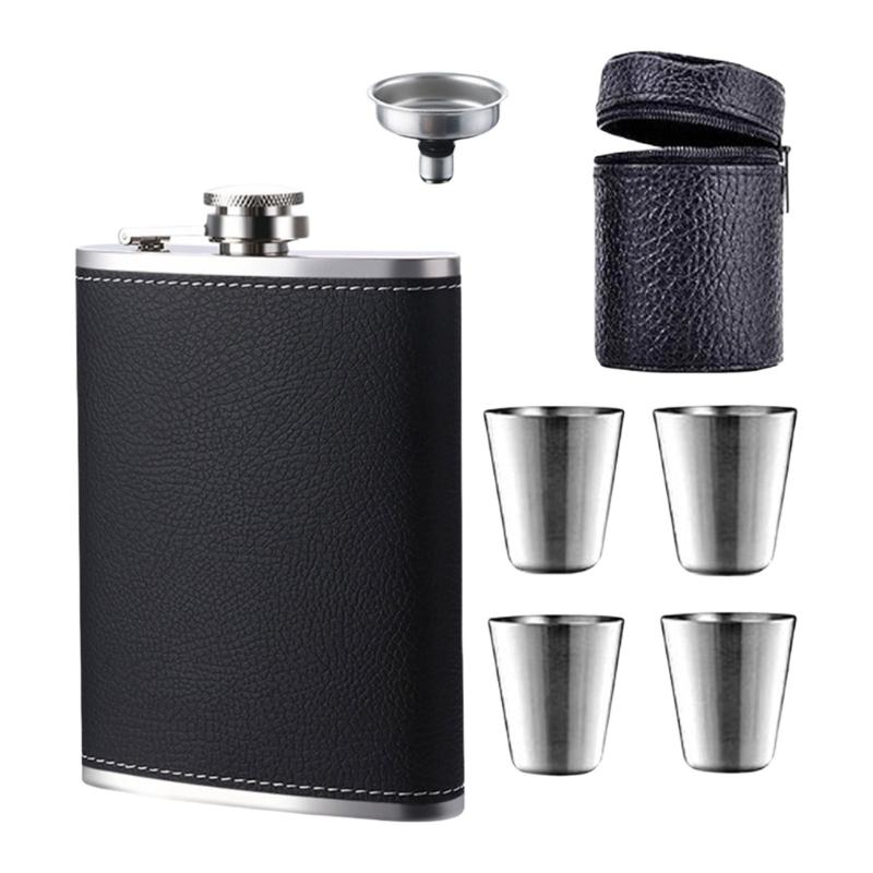 8oz Stainless Steels Square Wine Flasks Portable Hip Flasks Beer Container with Funnel & Cup for Outdoor Travel Camping 1
8oz Stainless Steels Square Wine Flasks Portable Hip Flasks Beer Container with Funnel & Cup for Outdoor Travel Camping 1