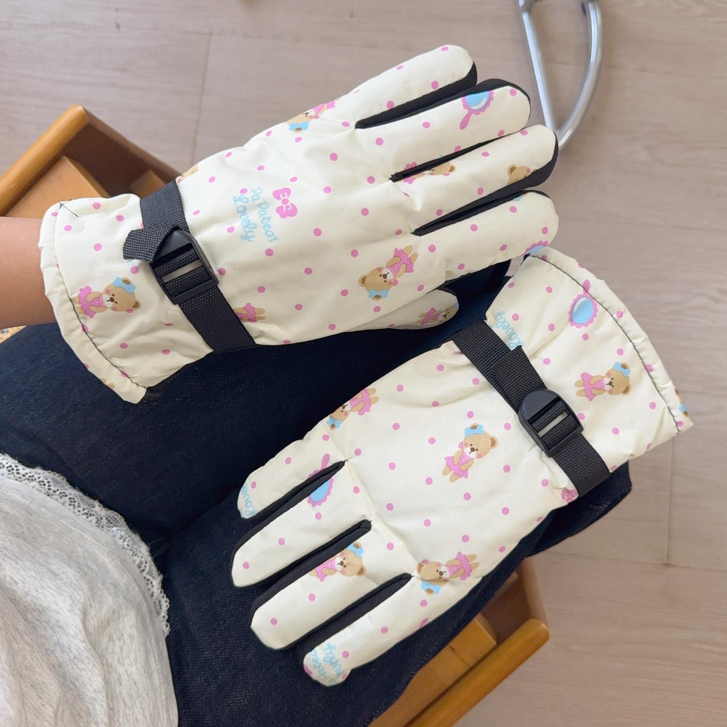 Women Winter Cycling Windproof Gloves with Touch Screen Anti Slip and Warm Insulation and Plush Outdoor Sports Gloves білий
Women Winter Cycling Windproof Gloves with Touch Screen Anti Slip and Warm Insulation and Plush Outdoor Sports Gloves білий