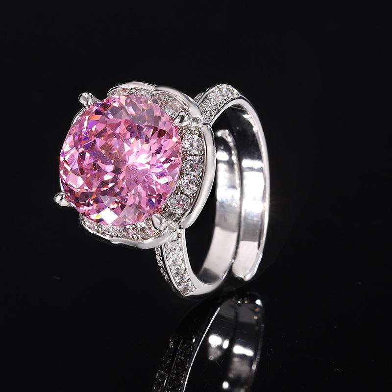 Jewelry Copper Bottom Gold-Plated Simulation Treasure Corundum Temperament Round Bud Ring Female 12Mm
Jewelry Copper Bottom Gold-Plated Simulation Treasure Corundum Temperament Round Bud Ring Female 12Mm