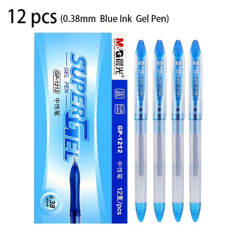 M&G 12pcs 0.38mm Black Red Blue Ink Gel Pen School Student Supplies Stationery Office Supplies Signing Pen Gift Multi-Colored
M&G 12pcs 0.38mm Black Red Blue Ink Gel Pen School Student Supplies Stationery Office Supplies Signing Pen Gift Multi-Colored