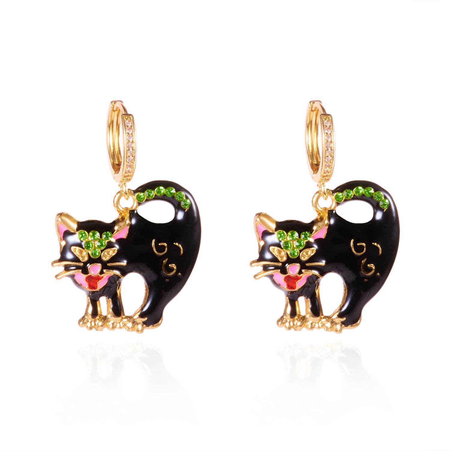 Lovely Climbing Cat Sun Moon Dangle Earrings for Women Girls Cute Asymmetric Animal Fox Kitten Earring Fashion Jewelry Gifts
Lovely Climbing Cat Sun Moon Dangle Earrings for Women Girls Cute Asymmetric Animal Fox Kitten Earring Fashion Jewelry Gifts