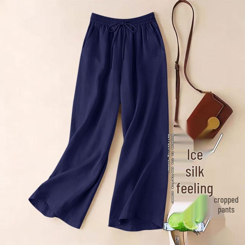 Plus Size Women s Ice Silk High Waist Wide-Leg Harem Pants - Spring & Summer Comfort with Tummy Concealing Drawstring Design. 3XL (150-160 kg)
Plus Size Women s Ice Silk High Waist Wide-Leg Harem Pants - Spring & Summer Comfort with Tummy Concealing Drawstring Design. 3XL (150-160 kg)
